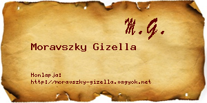 Moravszky Gizella névjegykártya